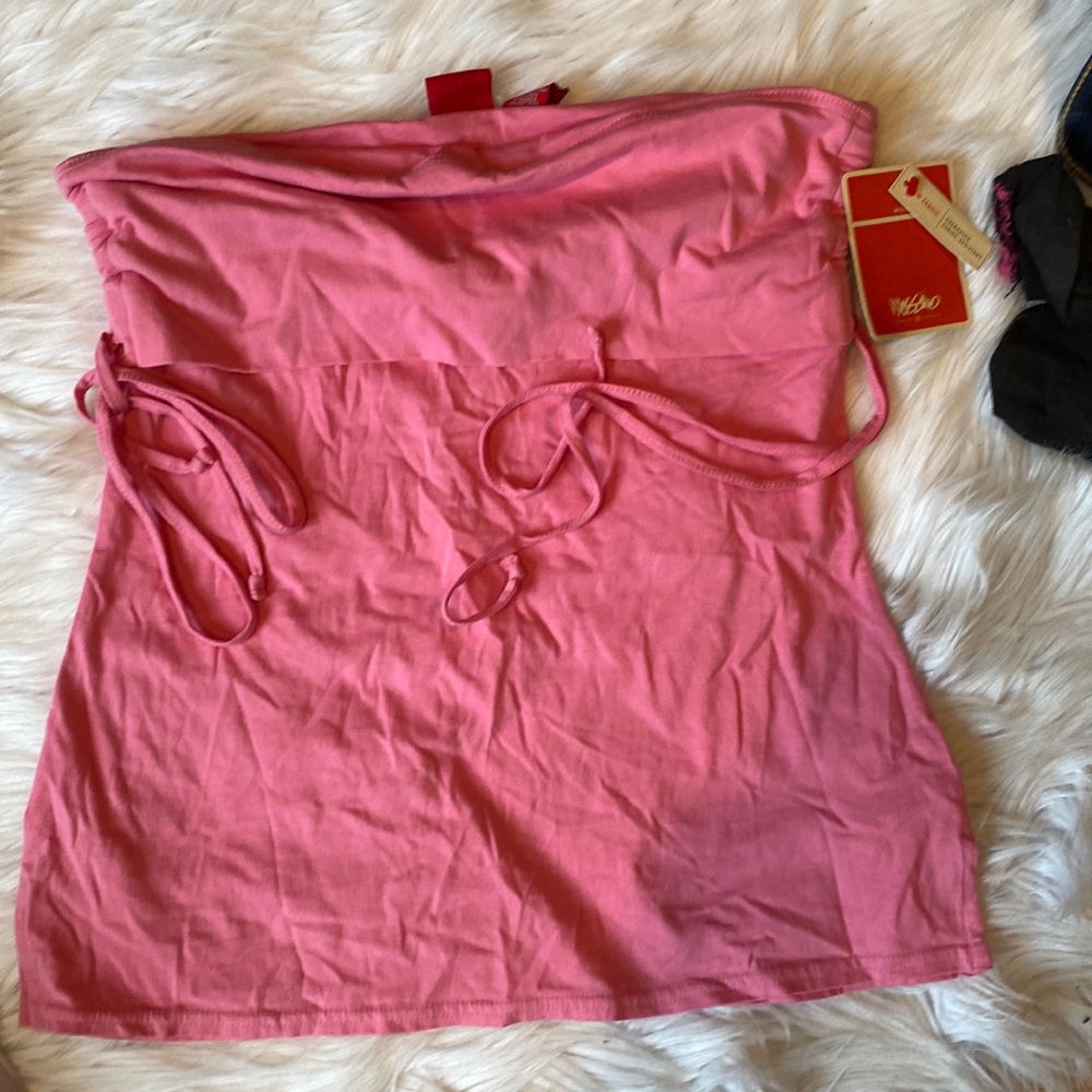 NWT mossimo supply company tube top with side ties